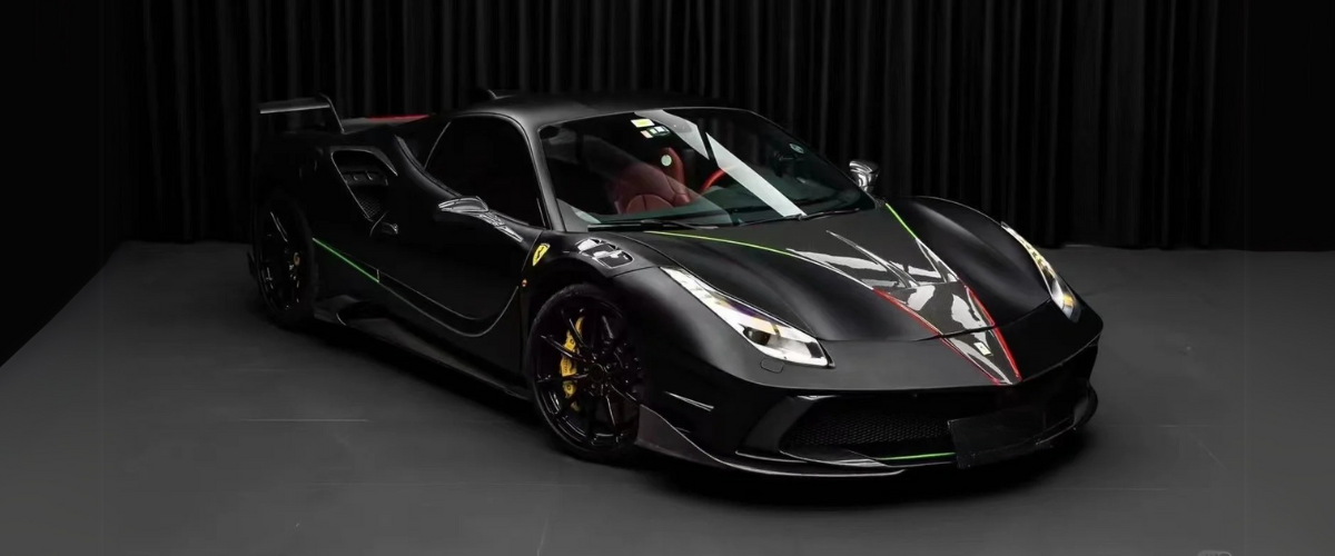 Matte Black vs Saint Black Car Wrap - Sport Car Matte Vinyl Wrap Example