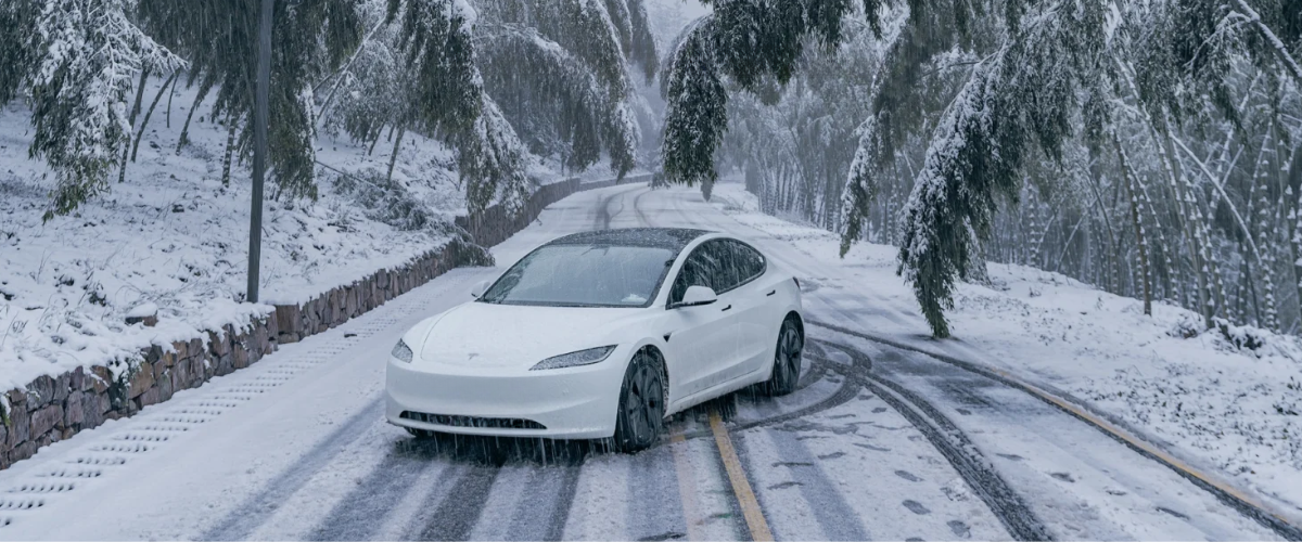 Winter Driving Adventures With Tesla Model 3