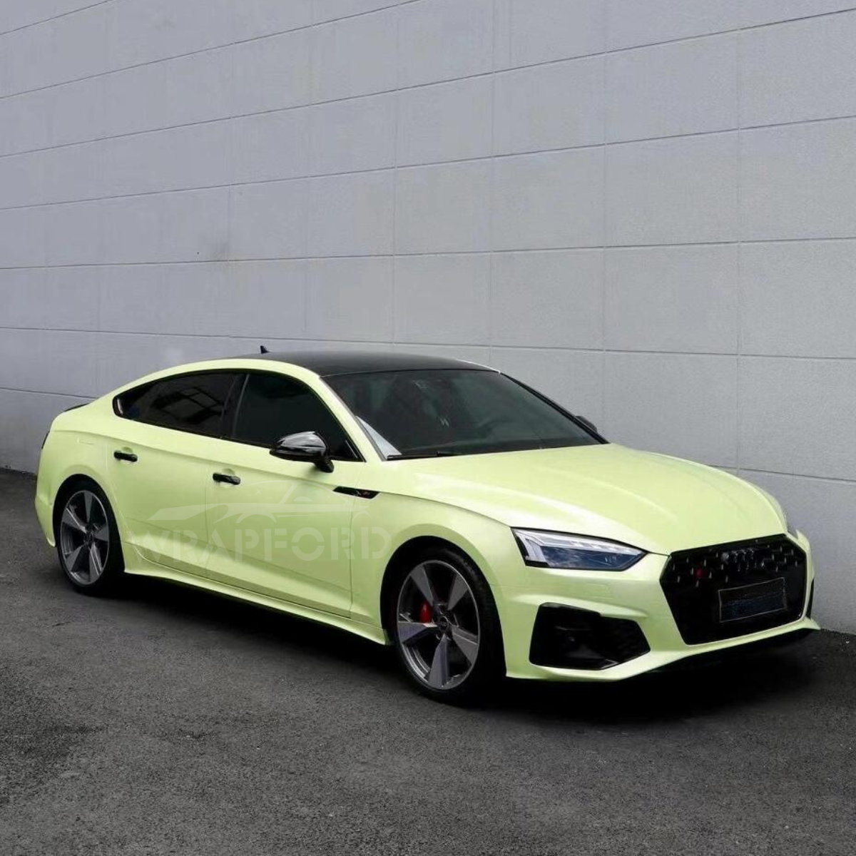 High Gloss Lime Yellow Vinyl Car Wrap