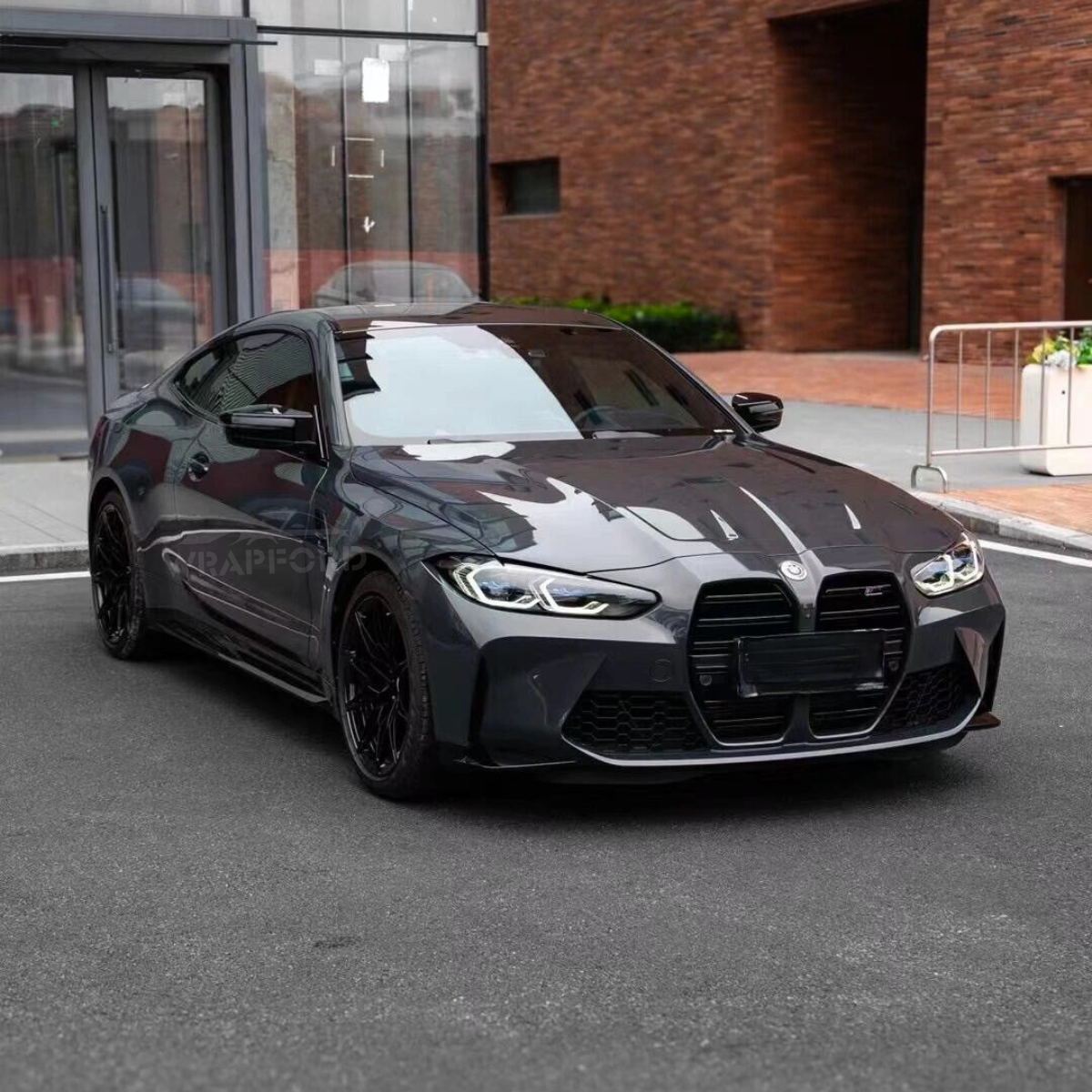 Gloss Metallic Onyx Grey Vinyl Wrap