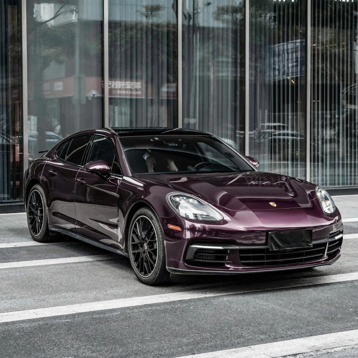 Gloss Metallic Aubergine Purple Vinyl Wrap