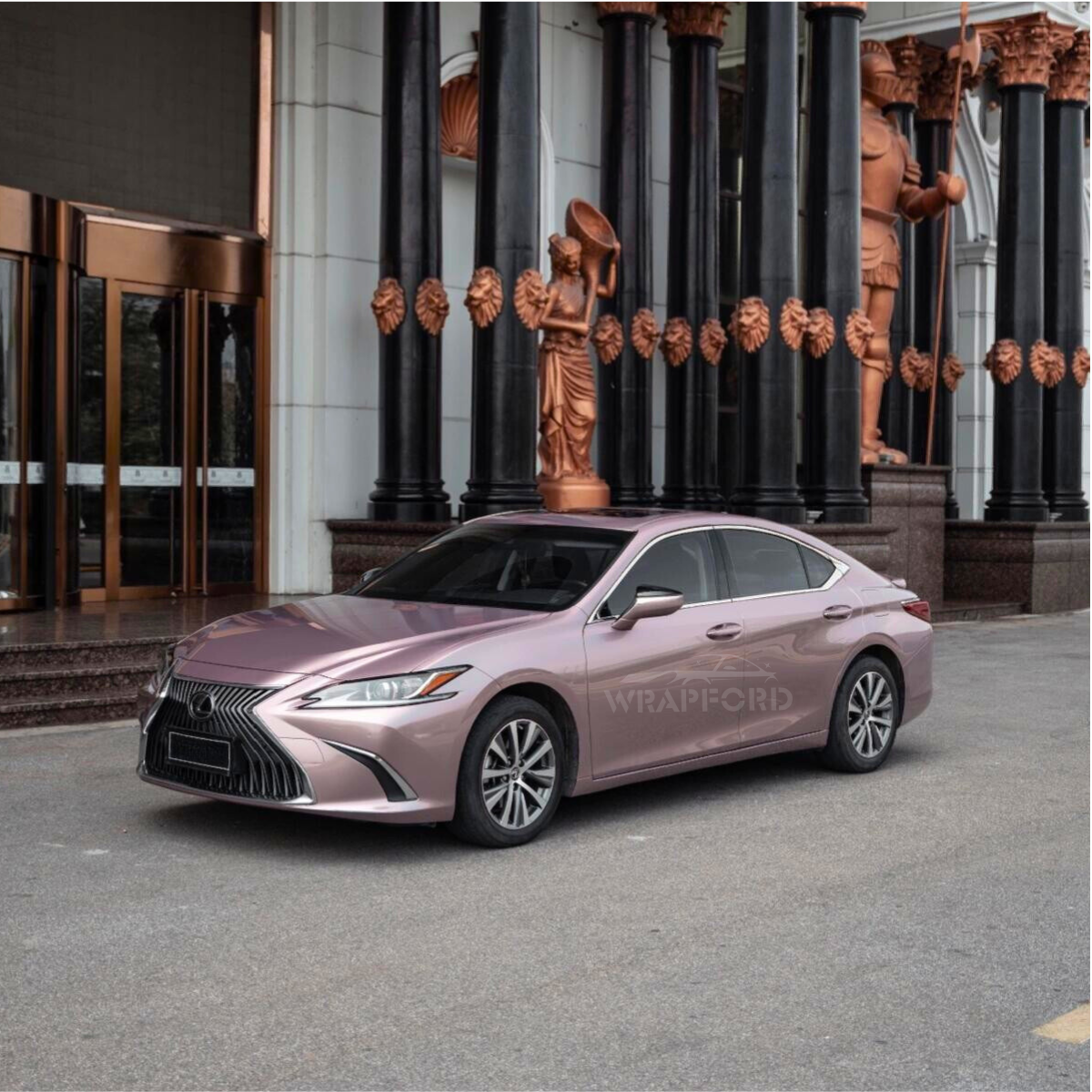 Gloss Metallic Champagne Pink Vinyl Wrap