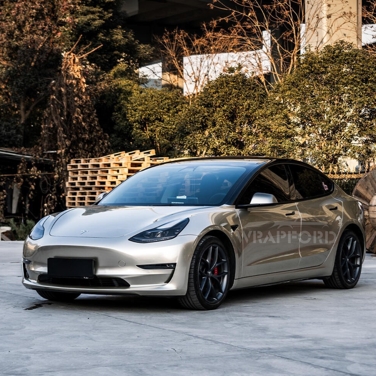 Gloss Metallic Champagne Vinyl Wrap