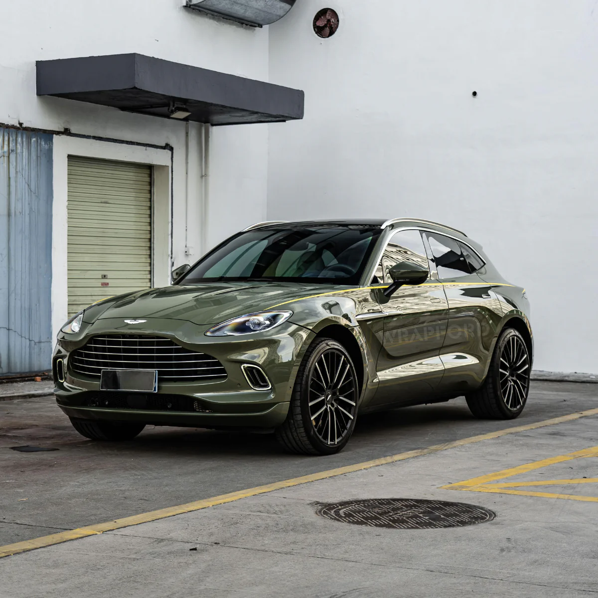 Gloss Metallic Moss Green Car Wrap
