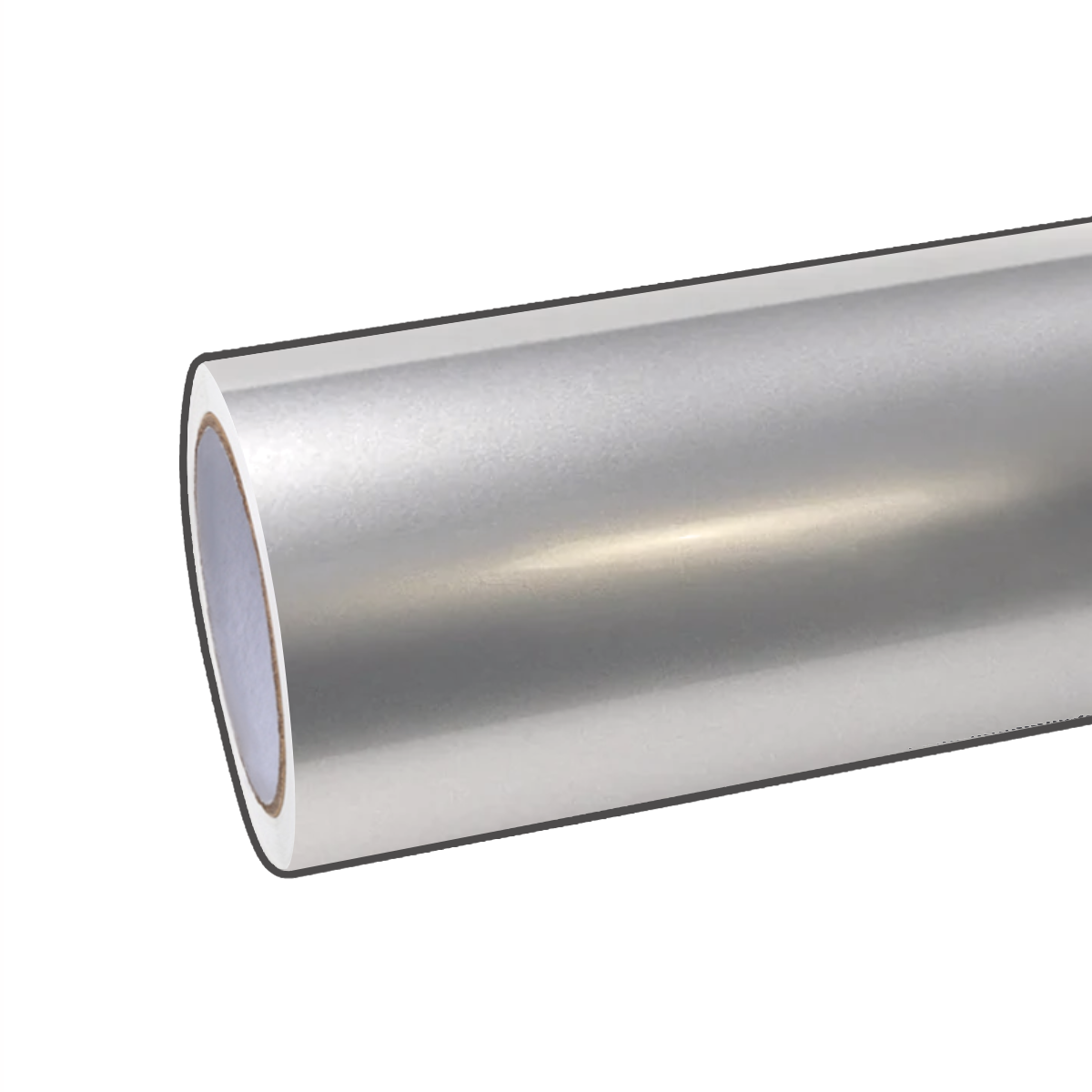 Gloss Metallic Platinum Silver Vinyl Wrap