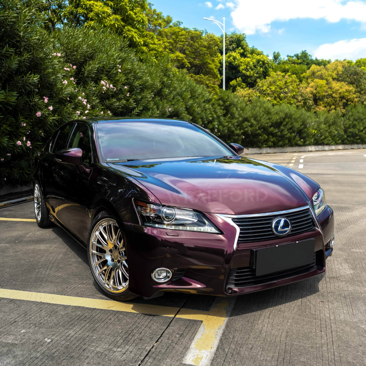 Gloss Metallic Black Rose Vinyl Wrap