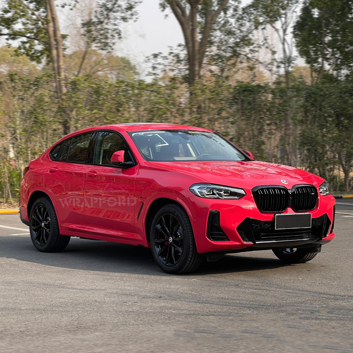 High Gloss Apple Red Vinyl Car Wrap