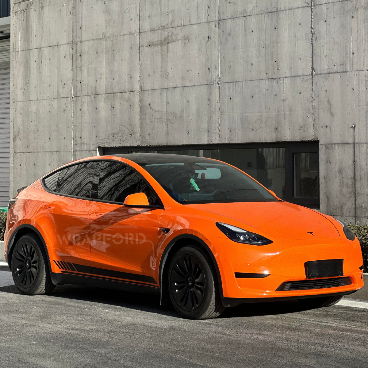 High Gloss Speed Orange Vinyl Car Wrap