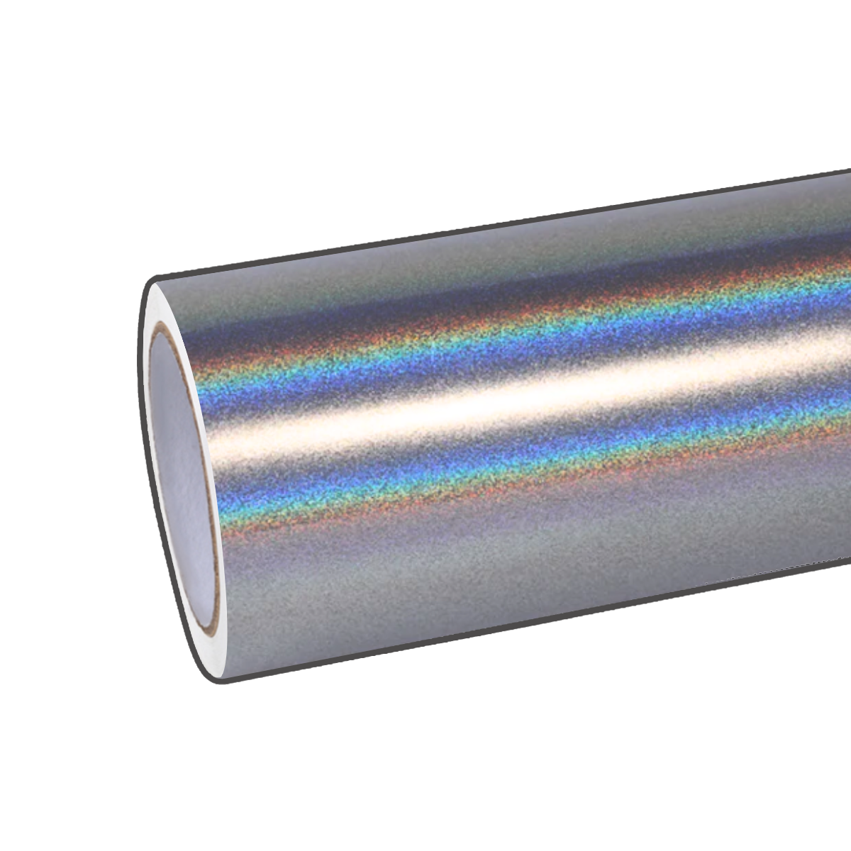 Rainbow Metallic Laser Silver Vinyl Wrap