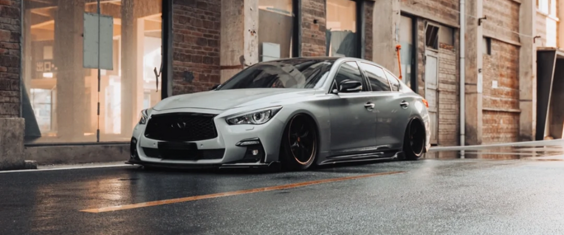 Infiniti White Vinyl Wrap Example