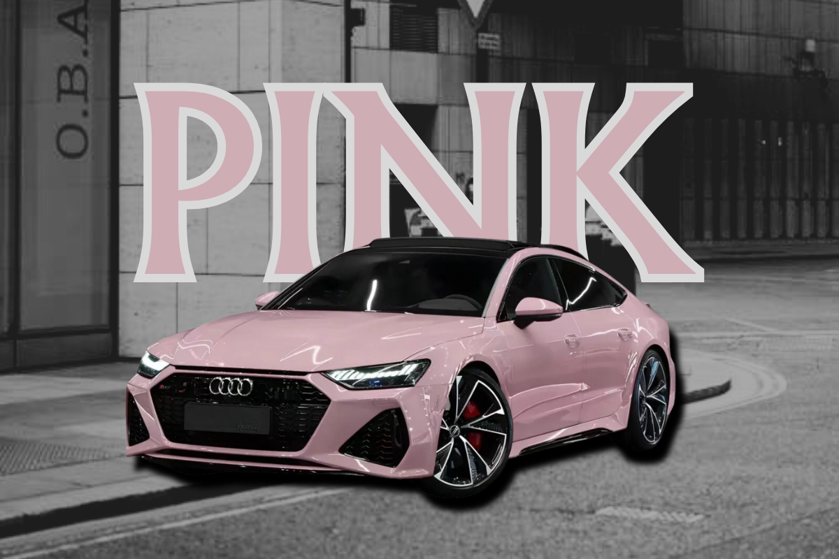 pink vinyl wrap car​