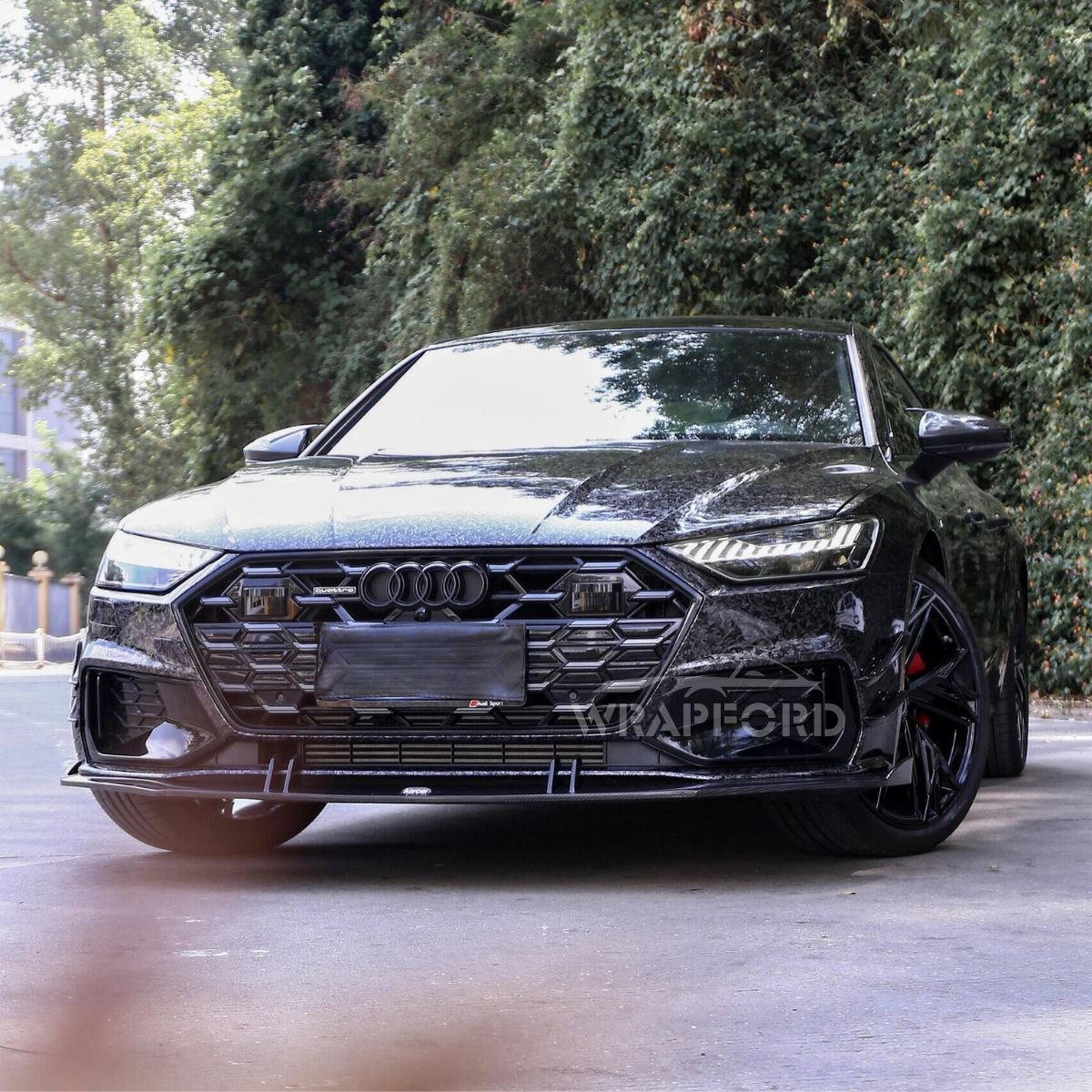 Gloss Metallic Black Forged Vinyl Wrap