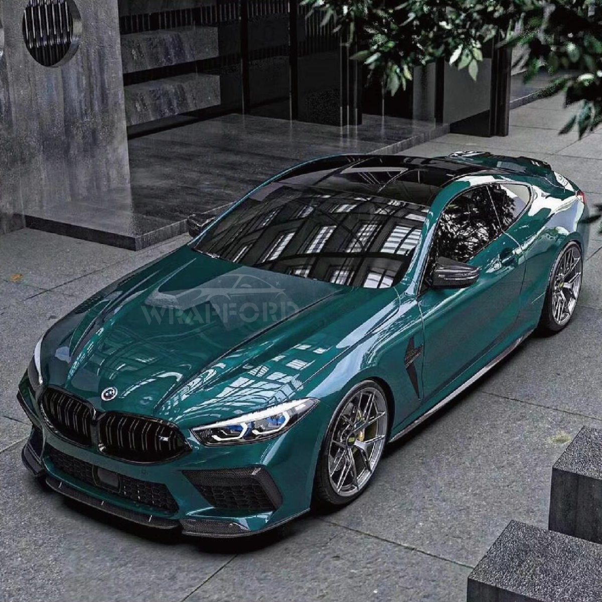 Gloss Metallic Emerald Green Car Wrap