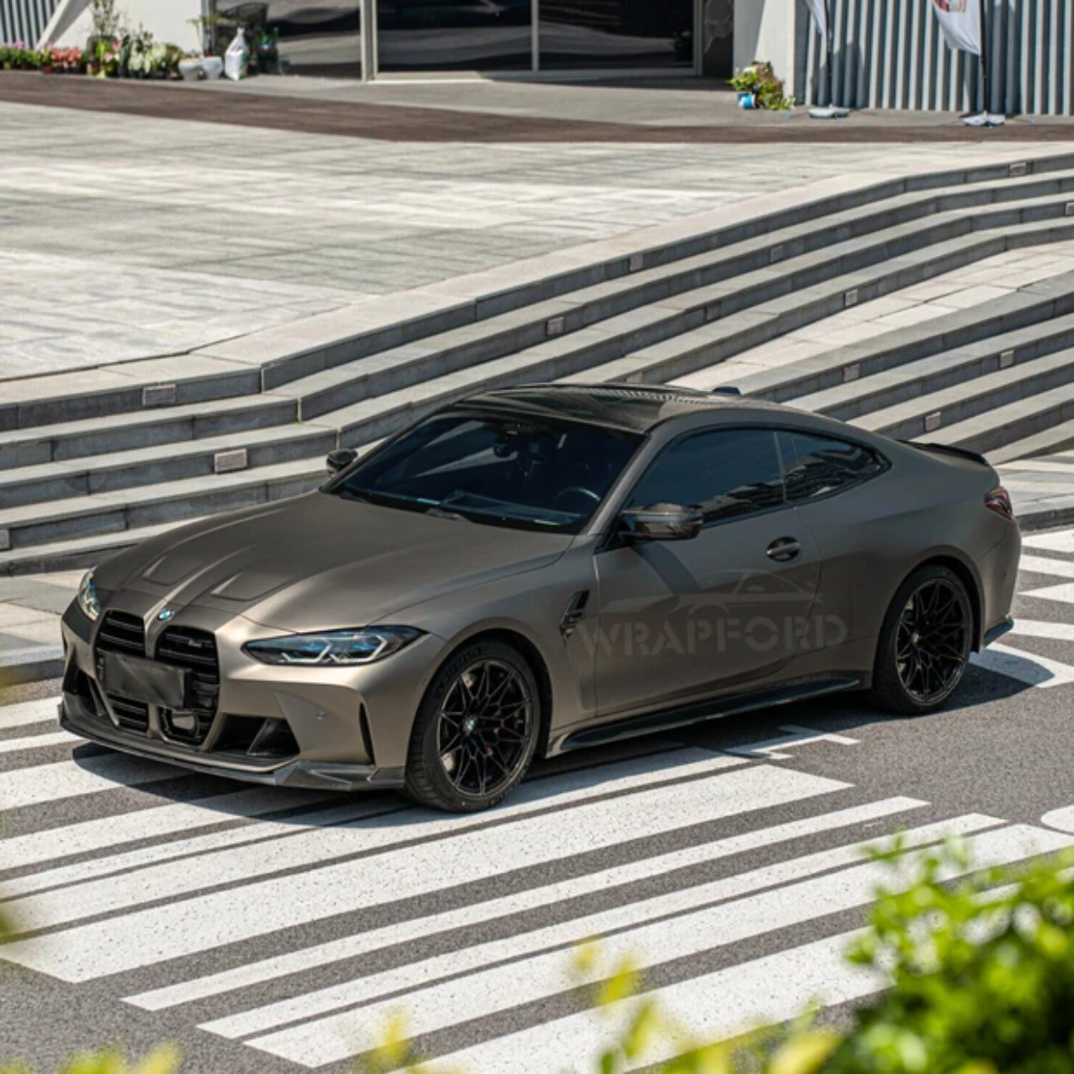 Matte Carbon Grey Vinyl Car Wrap