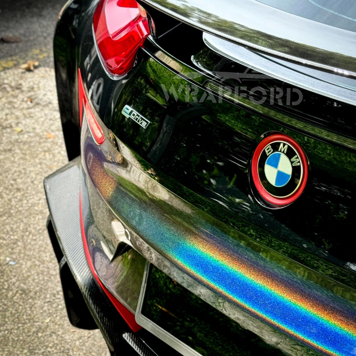 Vinil Metalic Rainbow | Gri Holografic – WRAPFORD