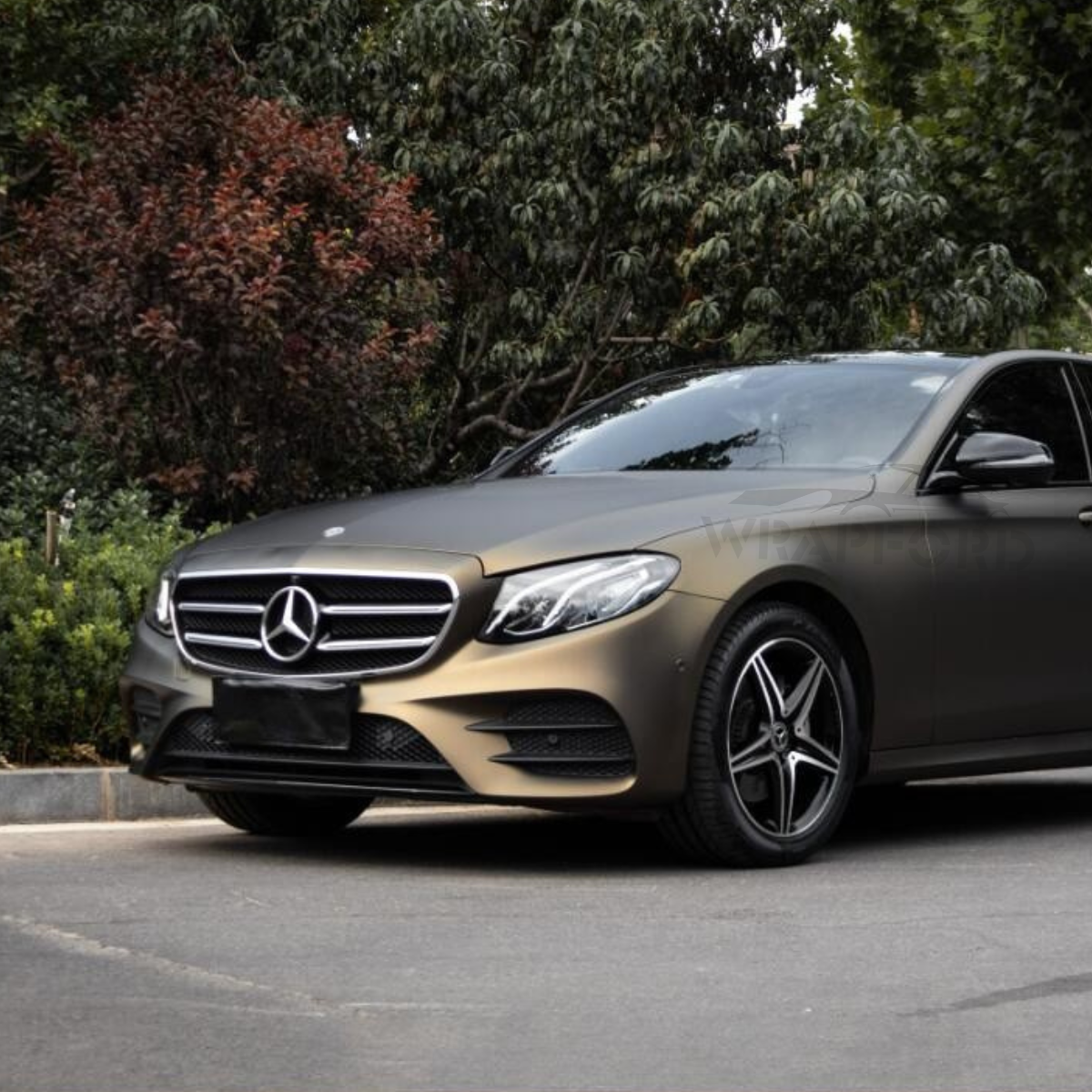 Matte Metallic Black Gold Vinyl Wrap