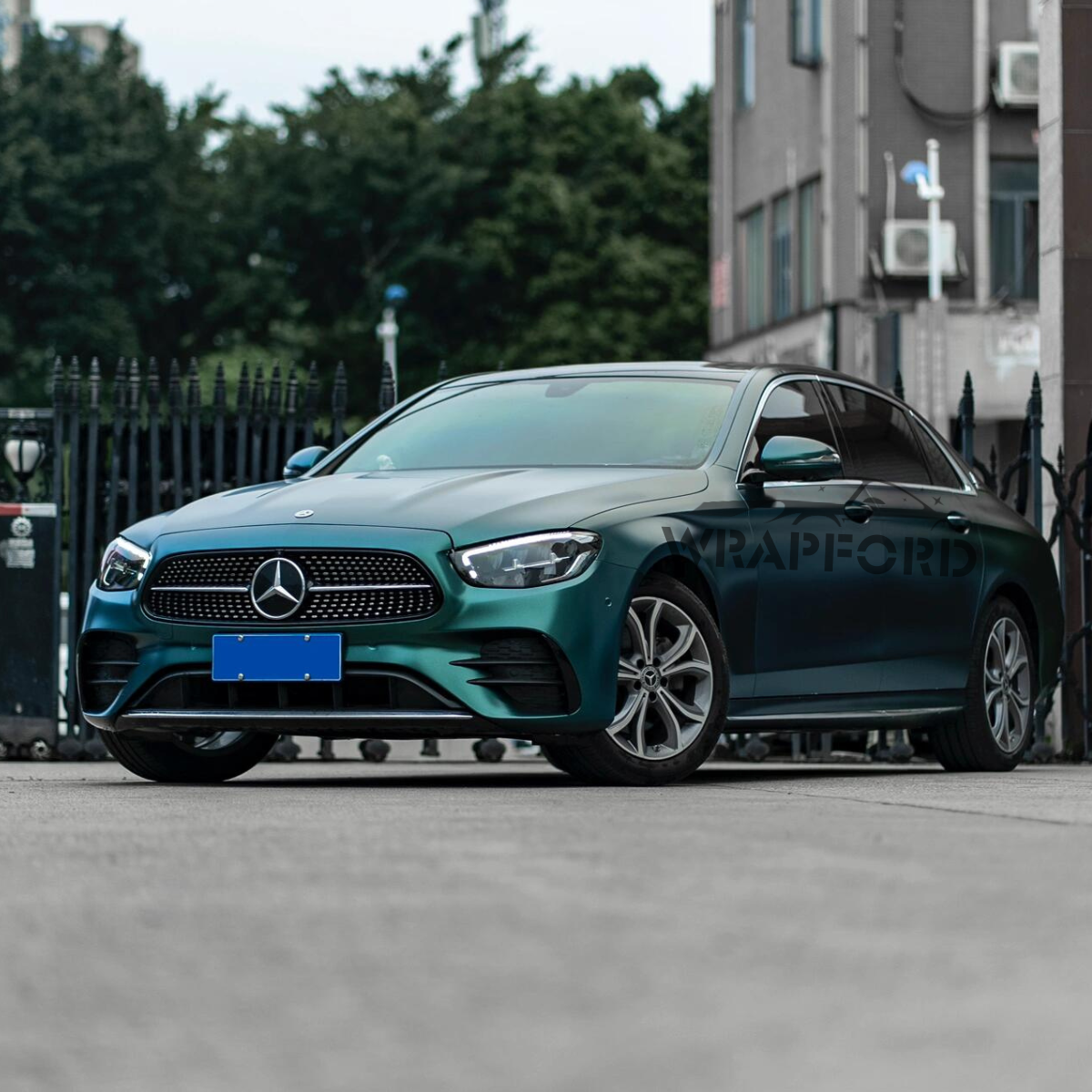 Matte Metallic Blaugrüne Vinylfolie