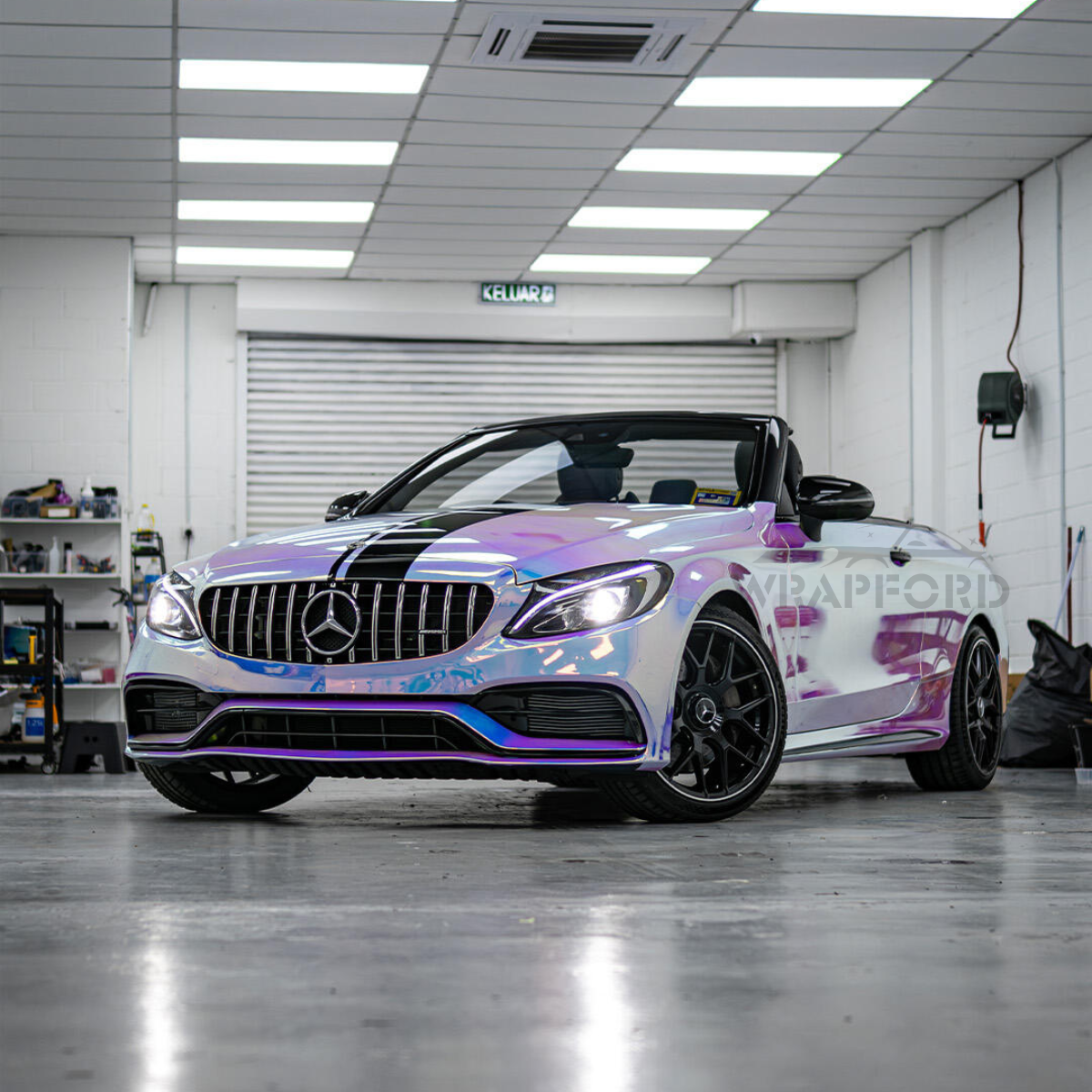 Opal Chrome Sliver Vinyl Car Wrap