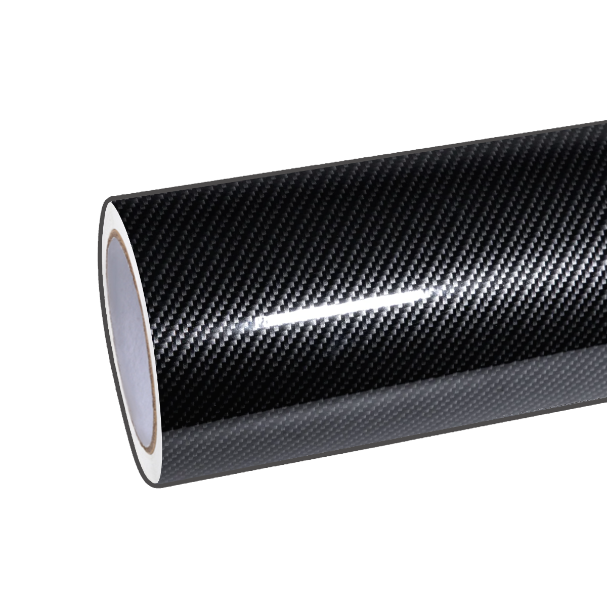 Autofolie aus glänzender Carbonfaser in Schwarz (TPU)