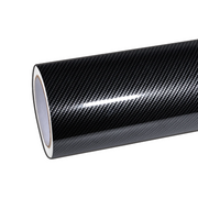 Autofolie aus glänzender Carbonfaser in Schwarz (TPU)