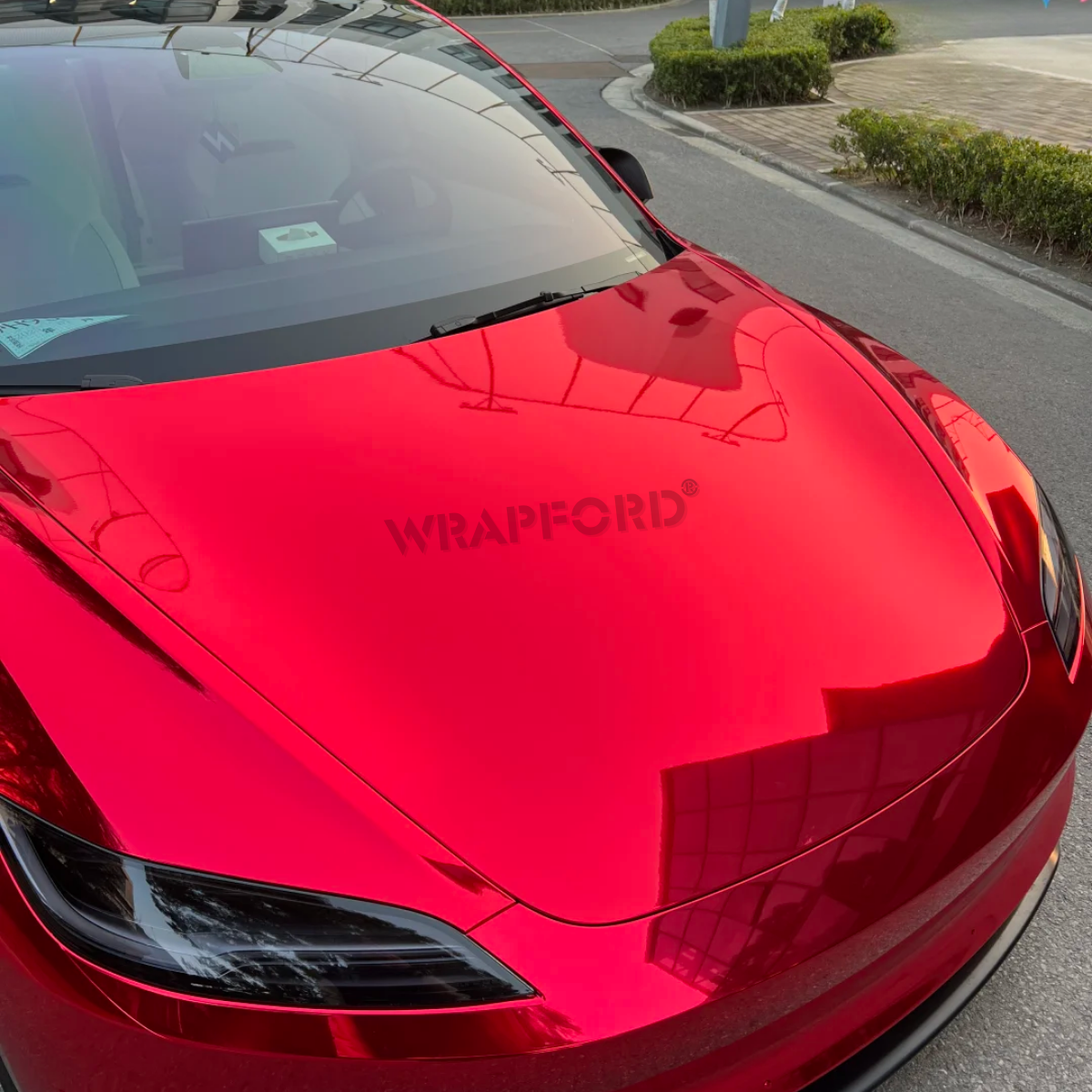 Króm Tükörpiros Autófólia