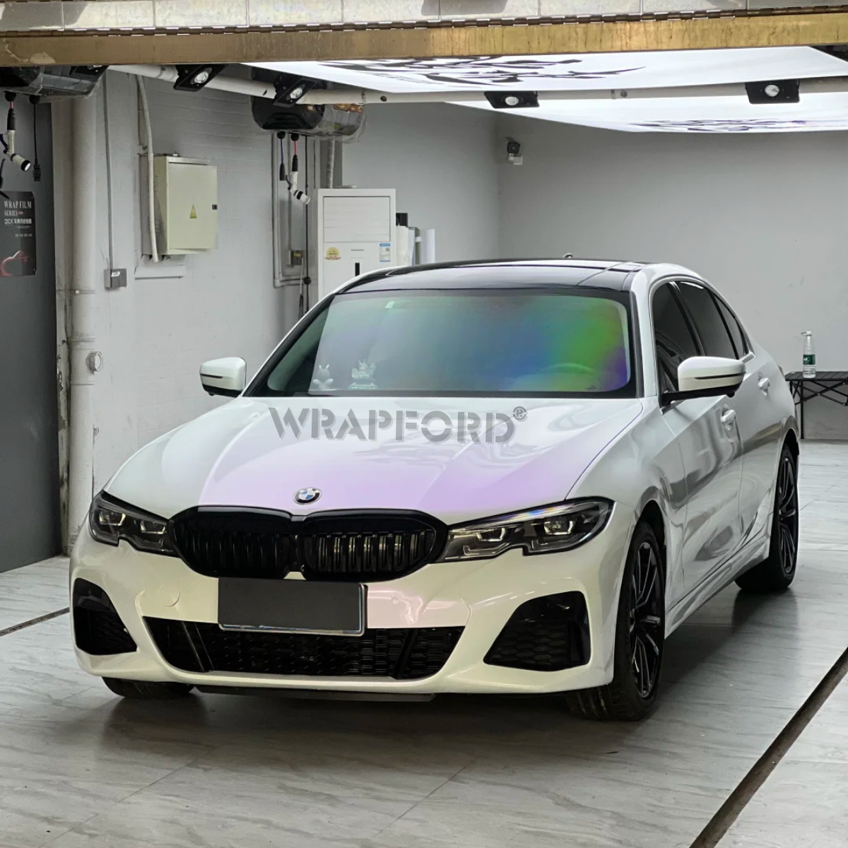 Gloss Chameleon White Purple Self-Healing Film