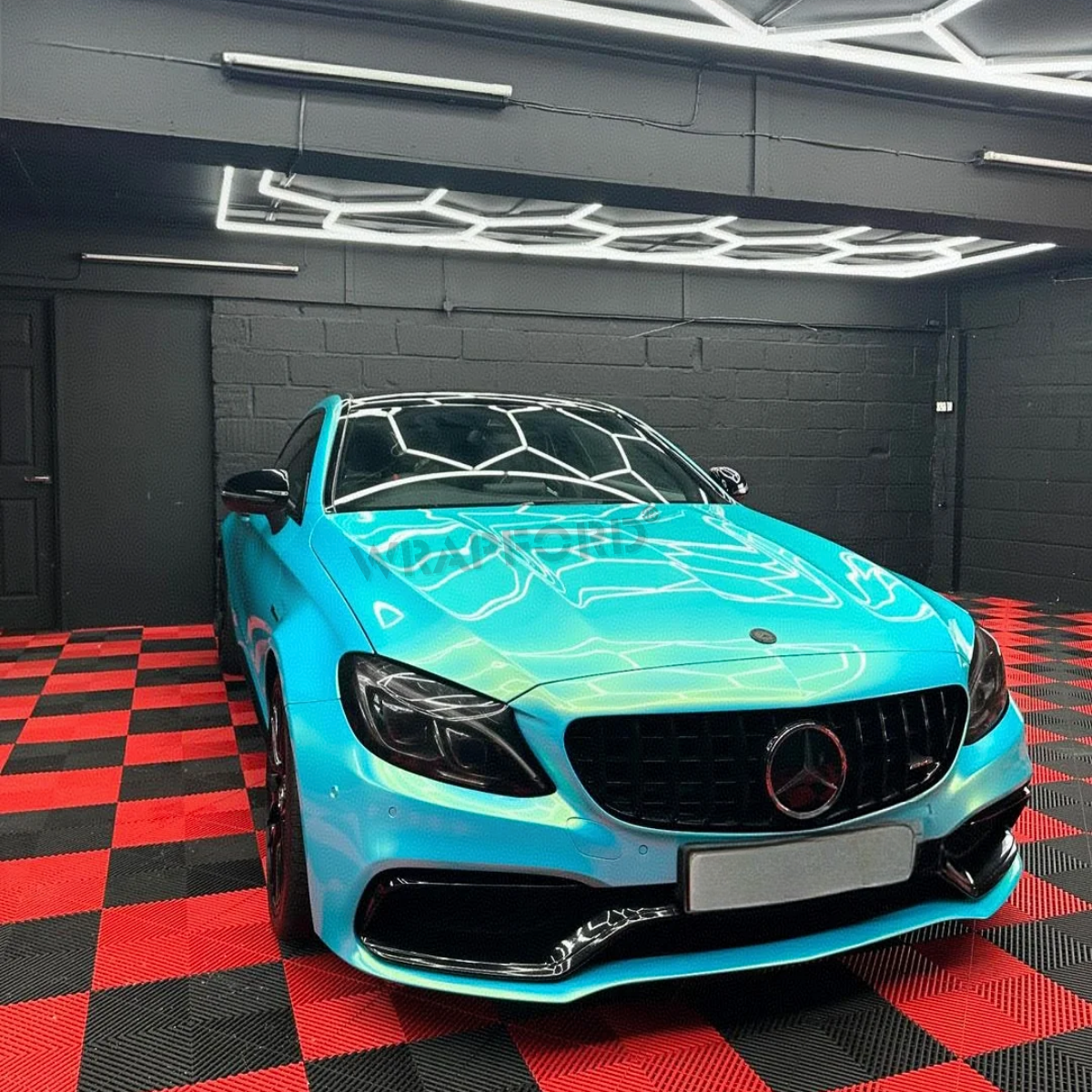 Gloss Iridescent Icy Blue Self-Healing Film