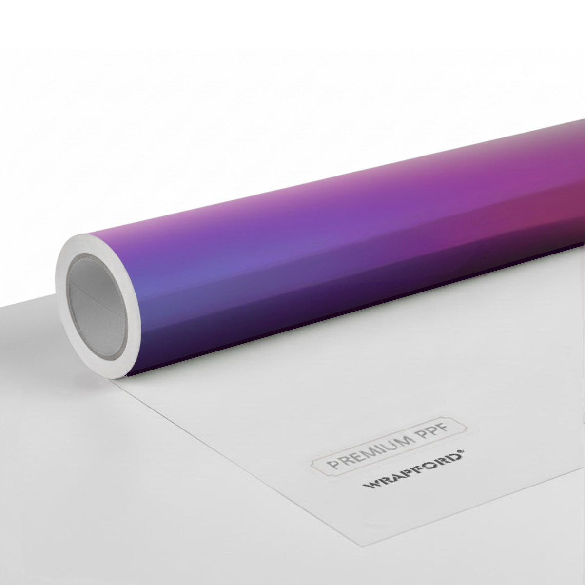 Lesklá duhová fantomová fialová samoopravná fólie