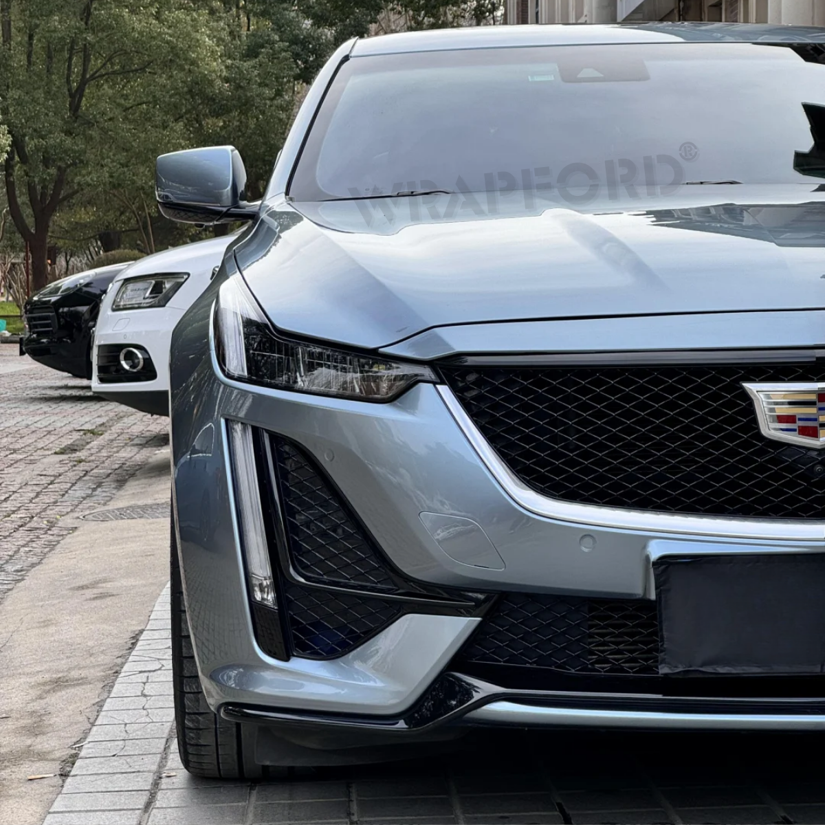 Gloss Metallic Grey Blue Self-Healing Film