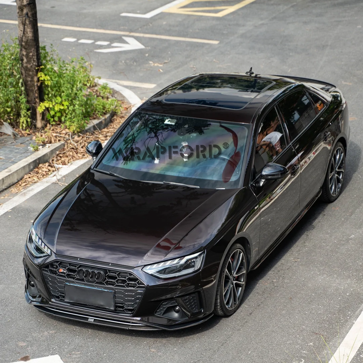 Gloss Metallic Black Cherry Self-Healing Film