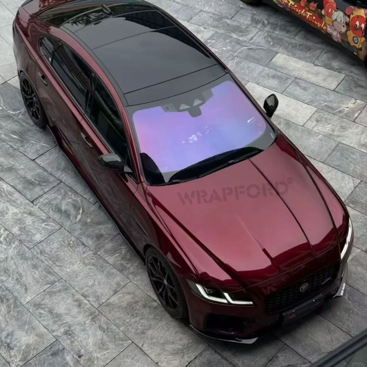 Gloss Metallic Deep Glaze Red Self-Healing Film