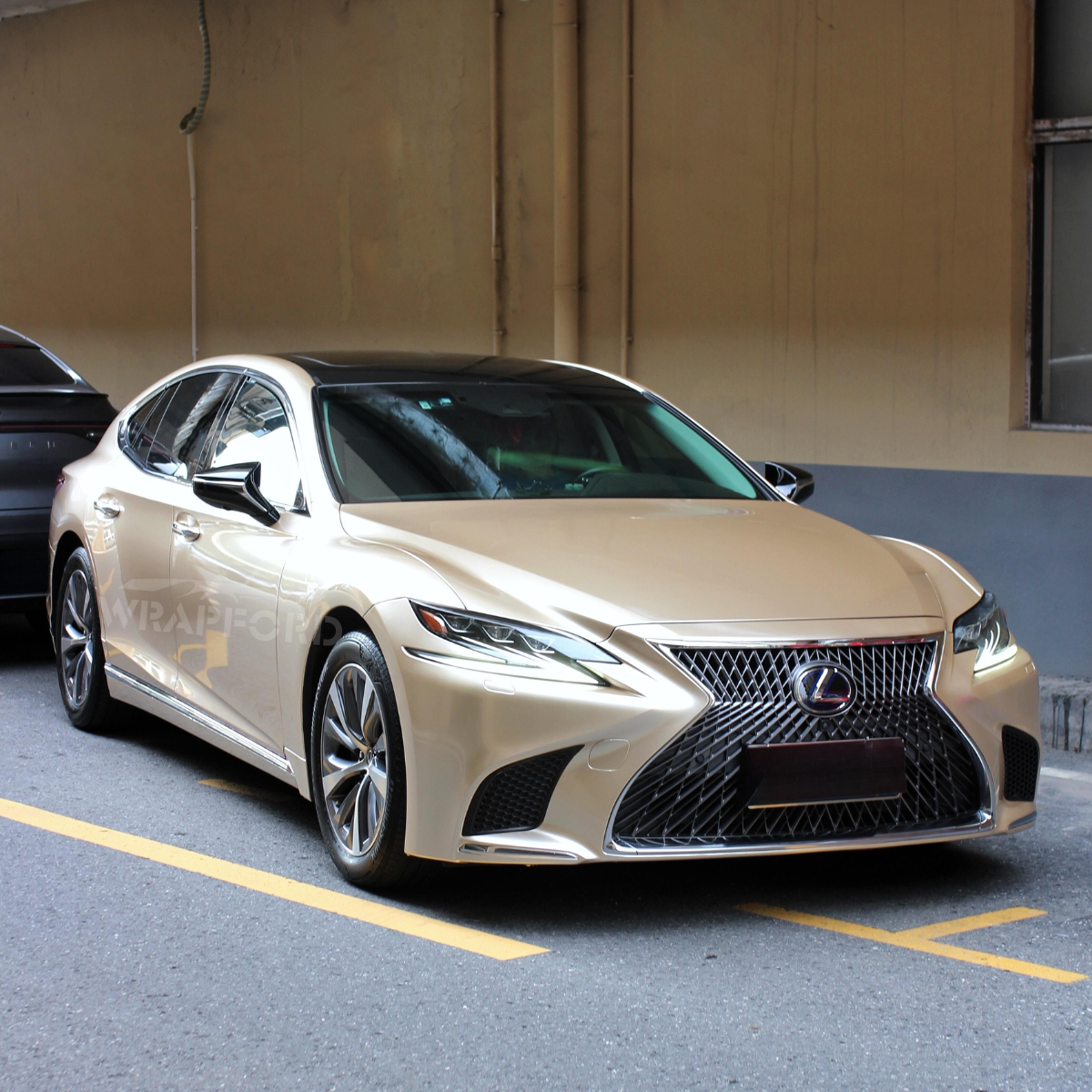 Gloss Metallic Gold Beige Vinyl Wrap