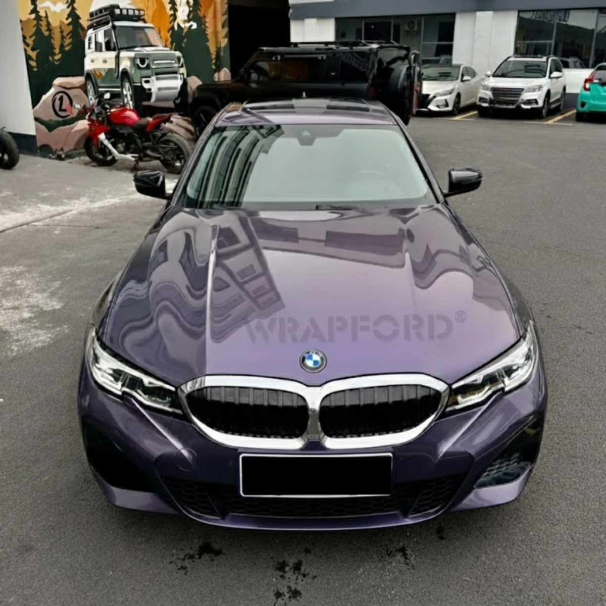 Gloss Metallic Grey Violet Self-Healing Film