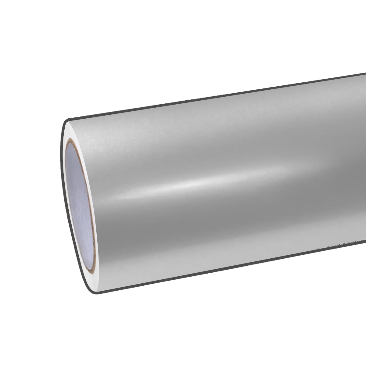 Revêtement en vinyle gris métallisé brillant