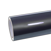 Glänzende, metallisch graue Vinylfolie