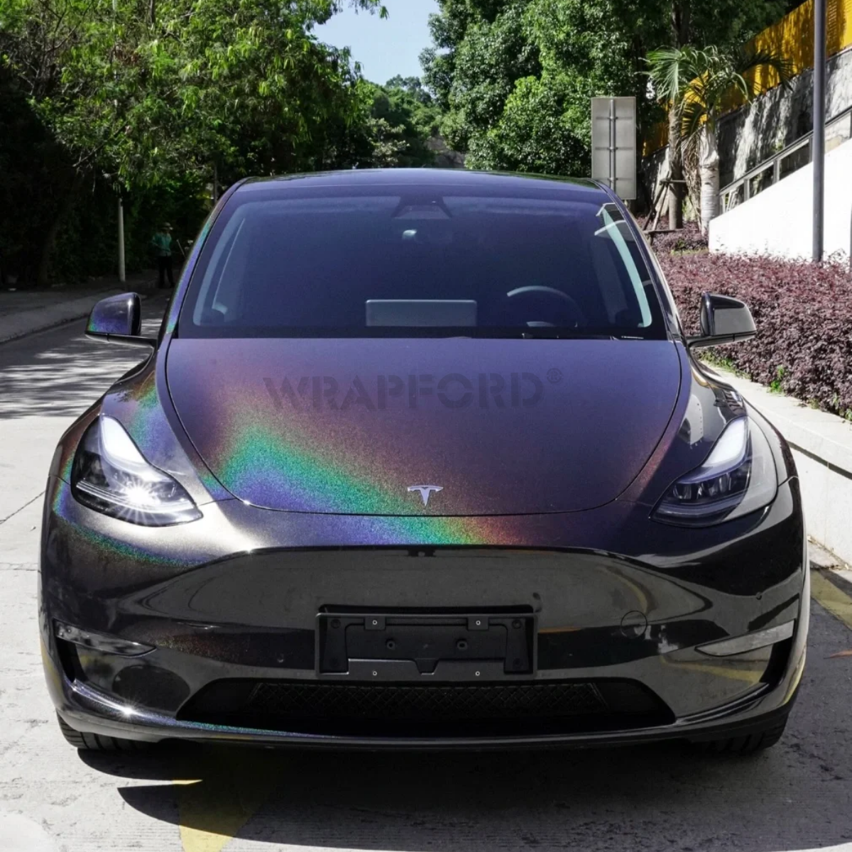 Gloss Rainbow Etched Black Self-Healing Film