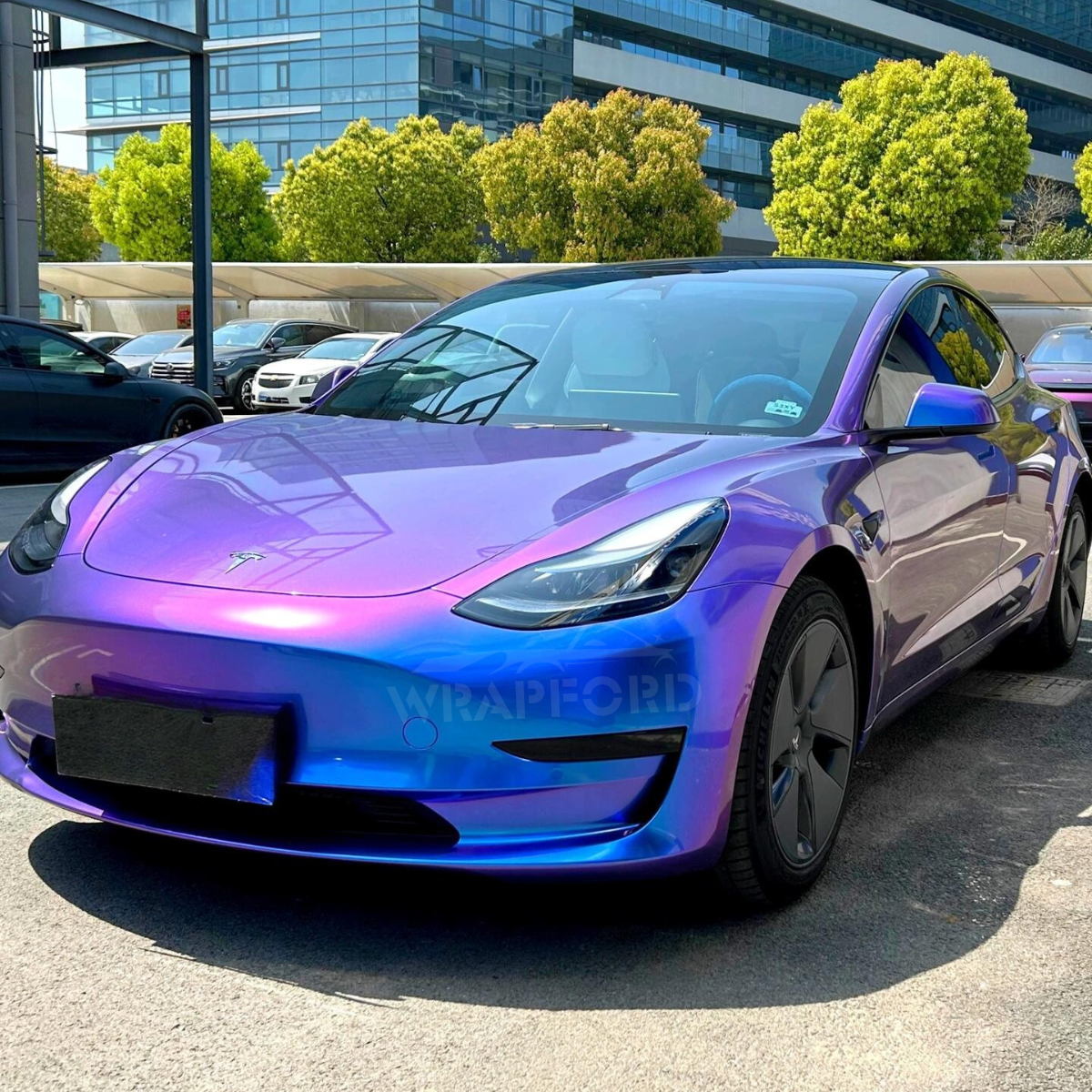 Gloss Chameleon Purple Aurora Vinyl Wrap