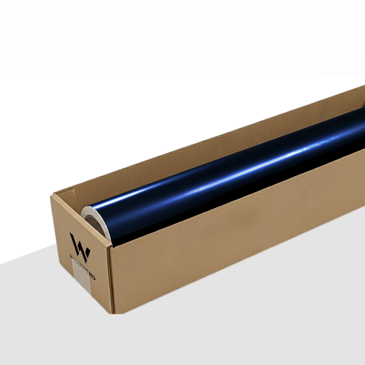 Gloss Metallic Blue Black Vinyl Wrap