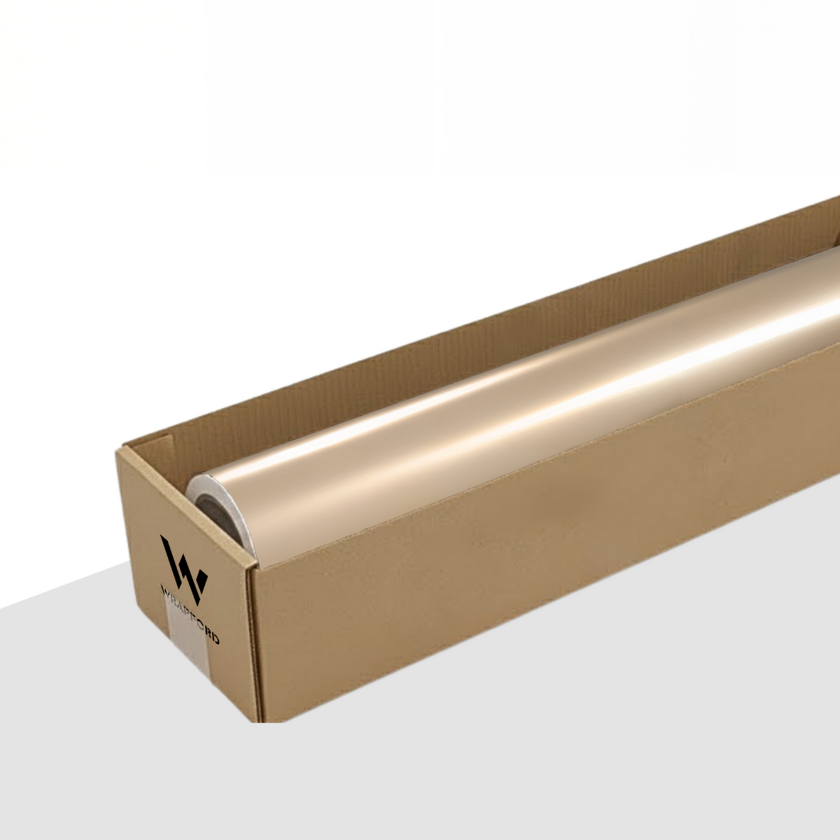 Gloss Metallic Gold Beige Vinyl Wrap