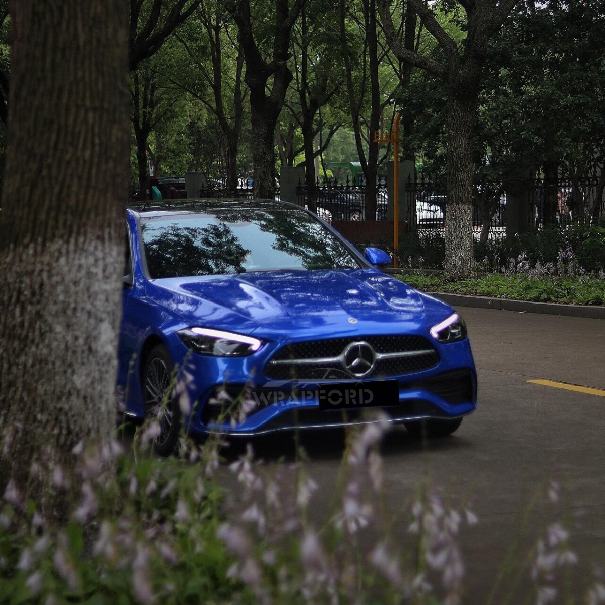Gloss Metallic Sapphire Blue Vinyl Wrap