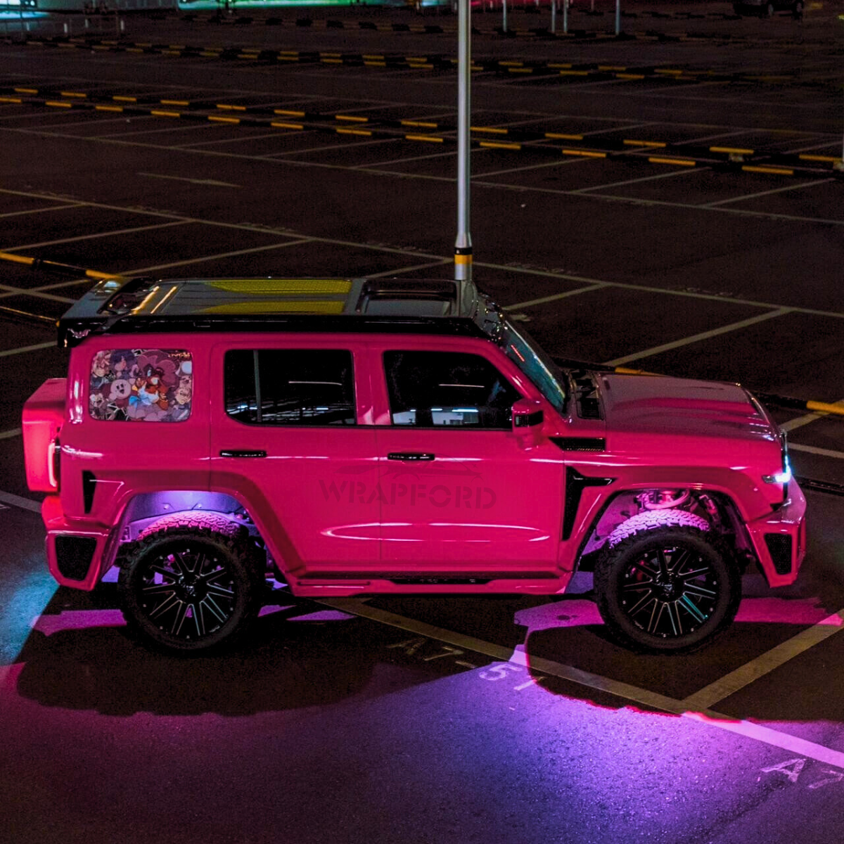 High Gloss Pink Red Vinyl Wrap