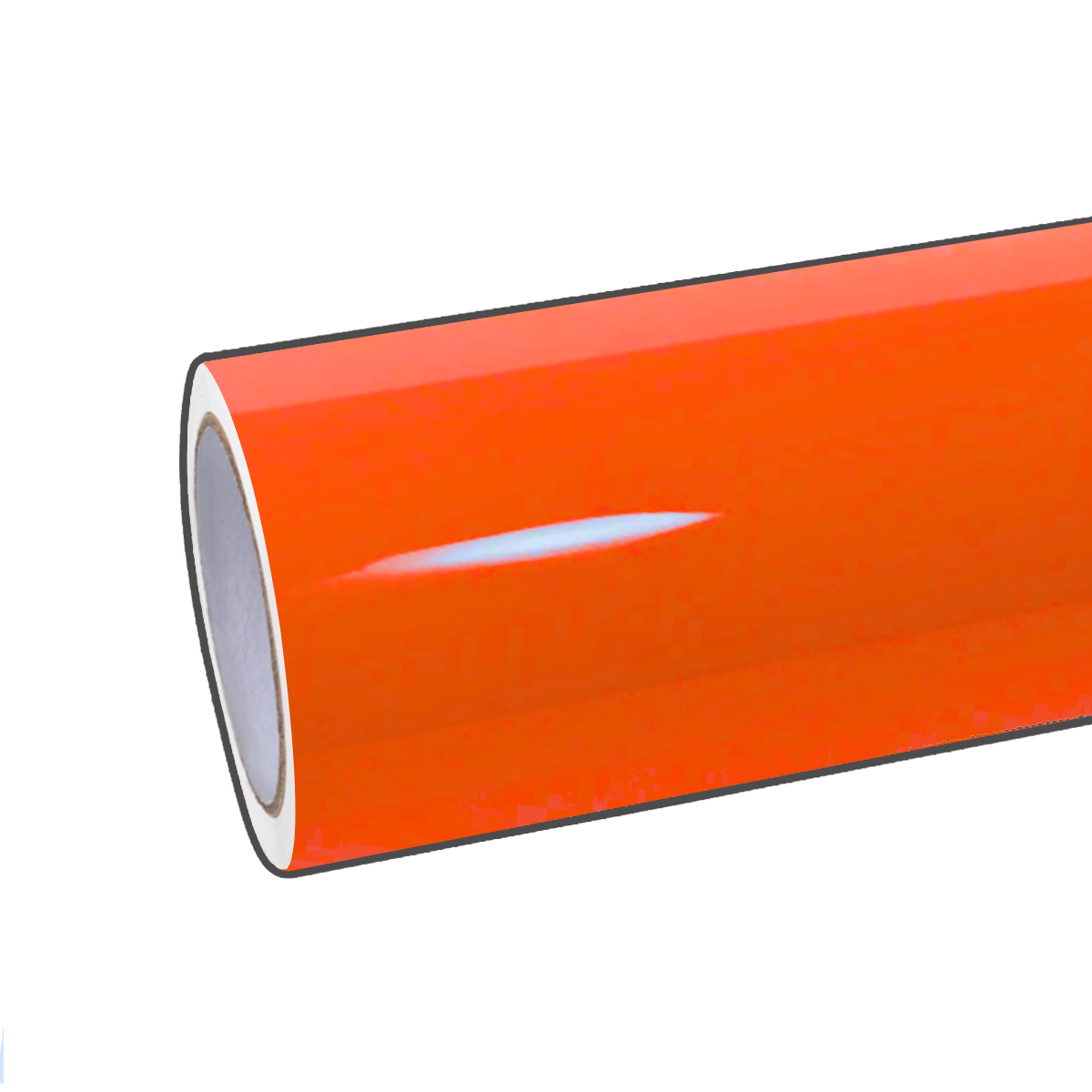 Hochglänzende Vinylfolie in Lavaorange