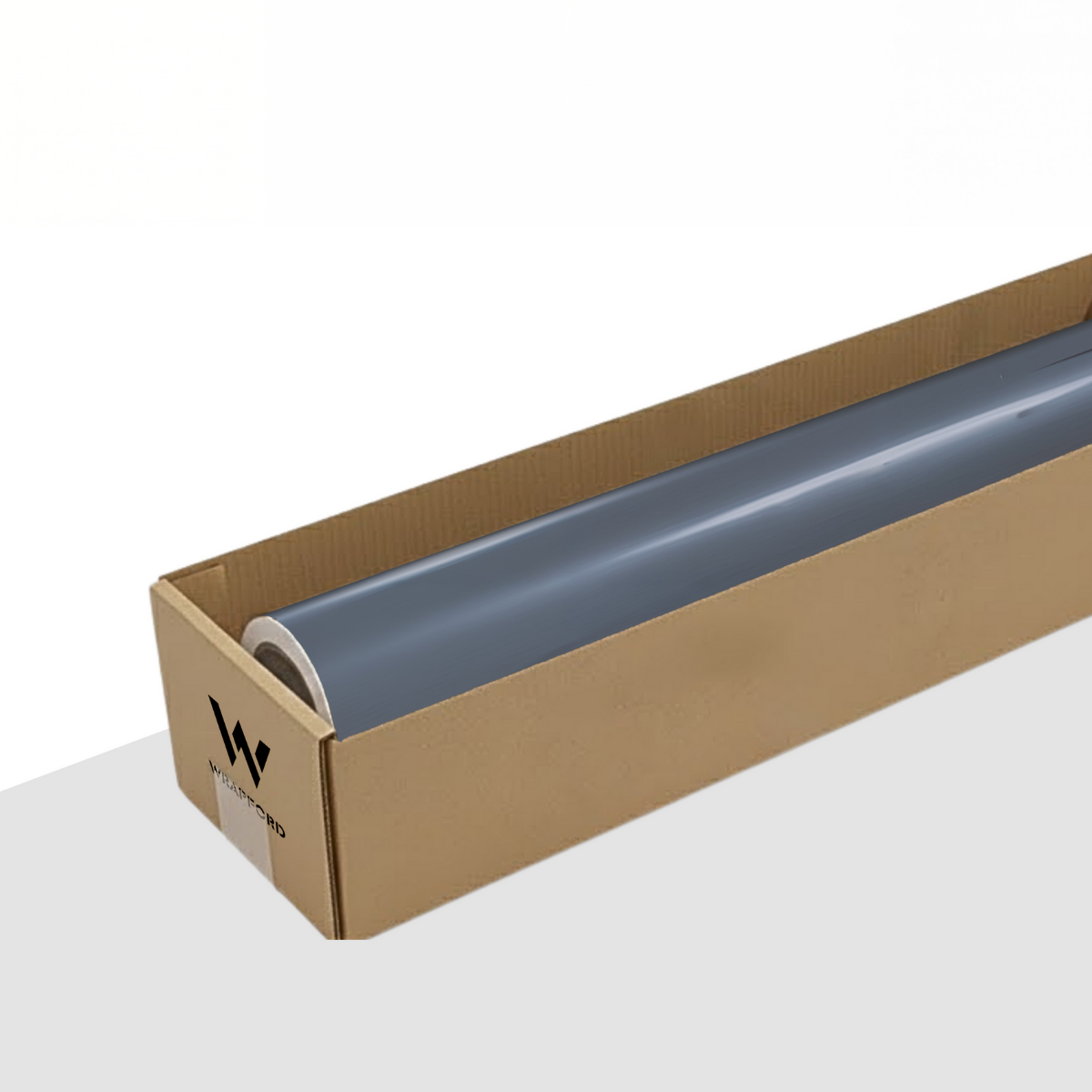 High Gloss Cement Grey Vinyl Wrap