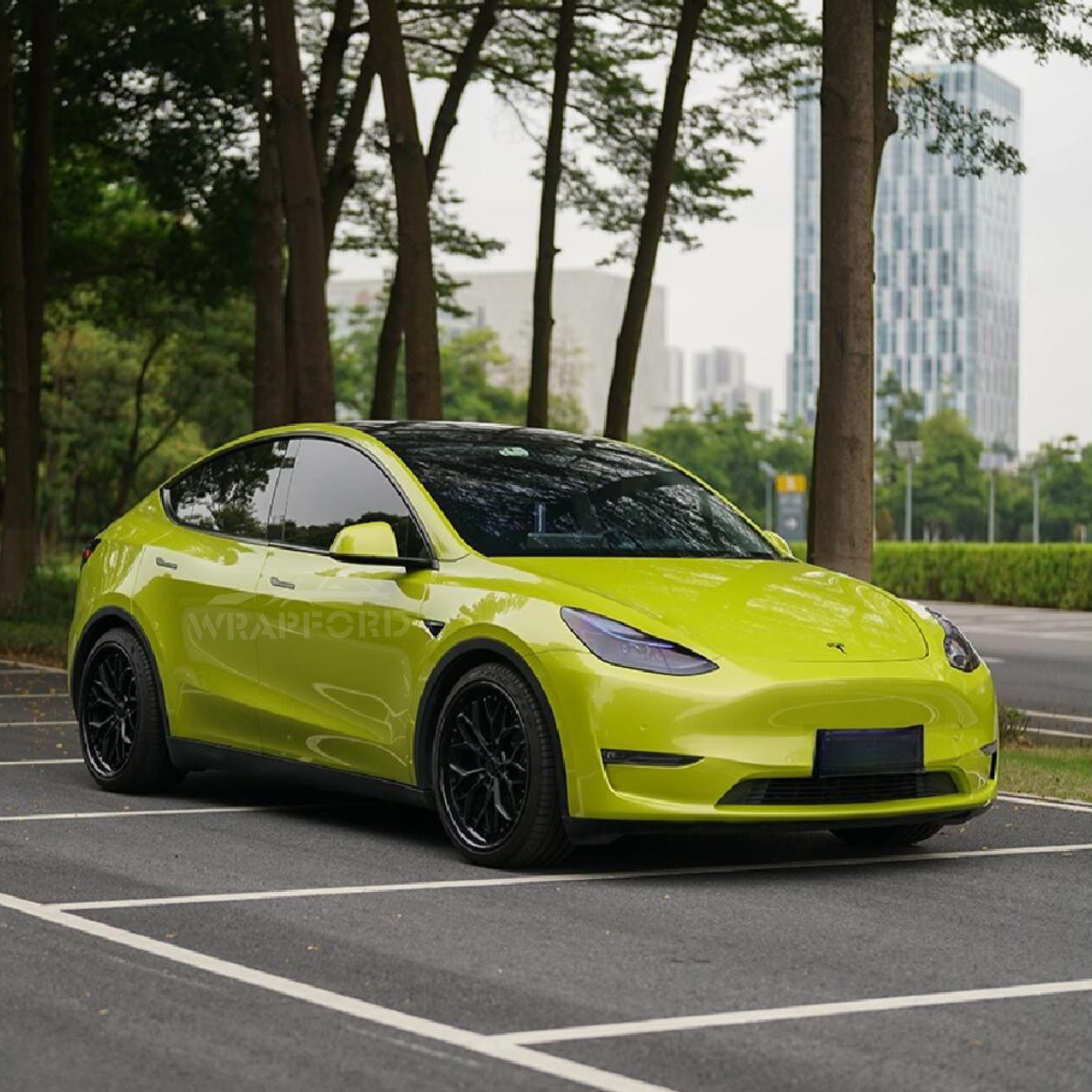 High Gloss Crystal Lemon Yellow Vinyl Wrap
