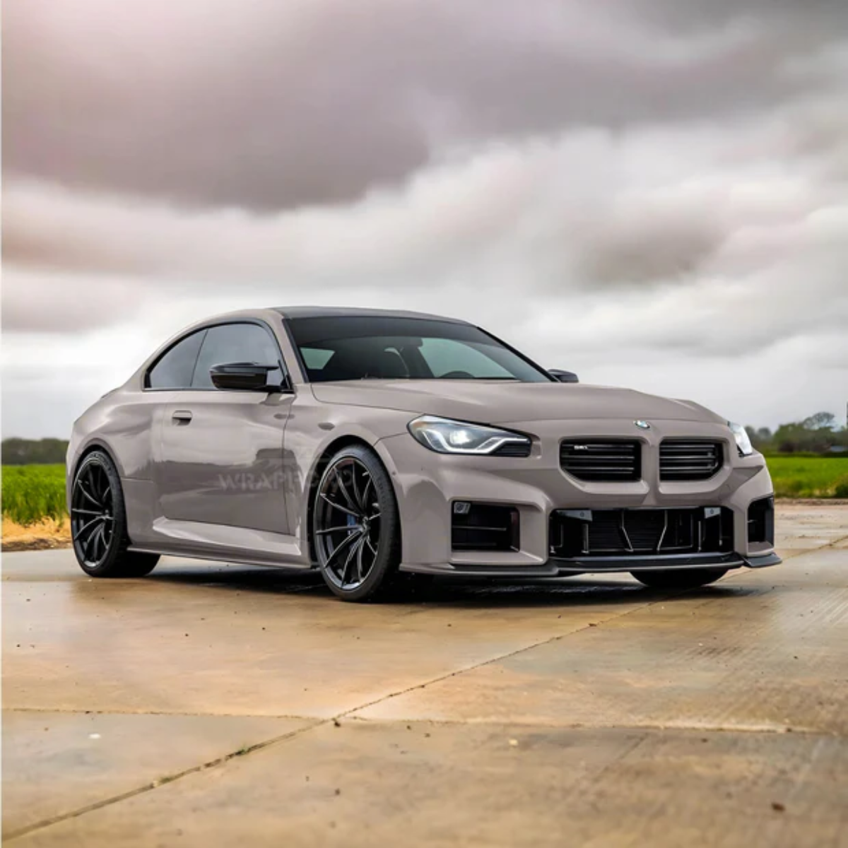 High Gloss Pebble Grey Vinyl Wrap