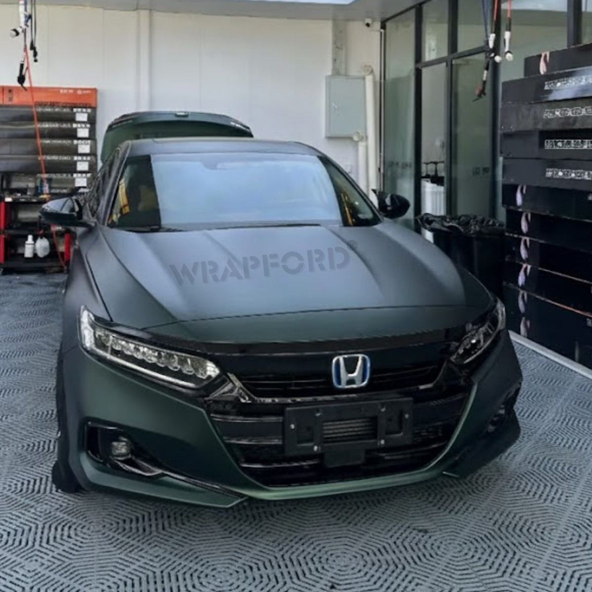 Matte Black Phontom Green Self-Healing Film