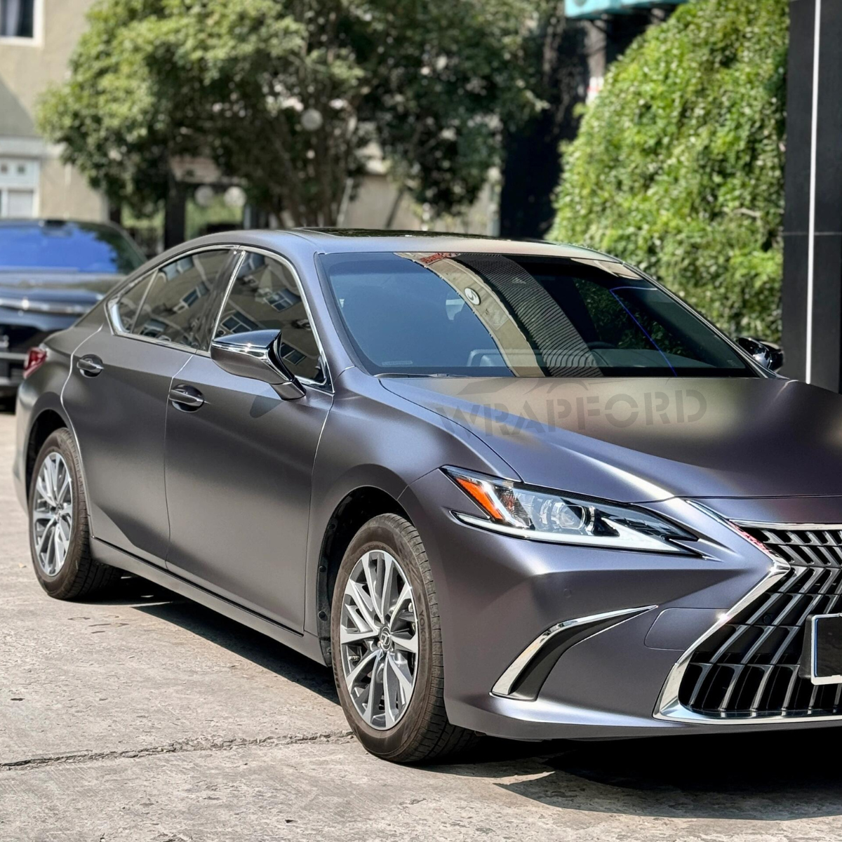 Film vinyle bleu vert métallisé mat