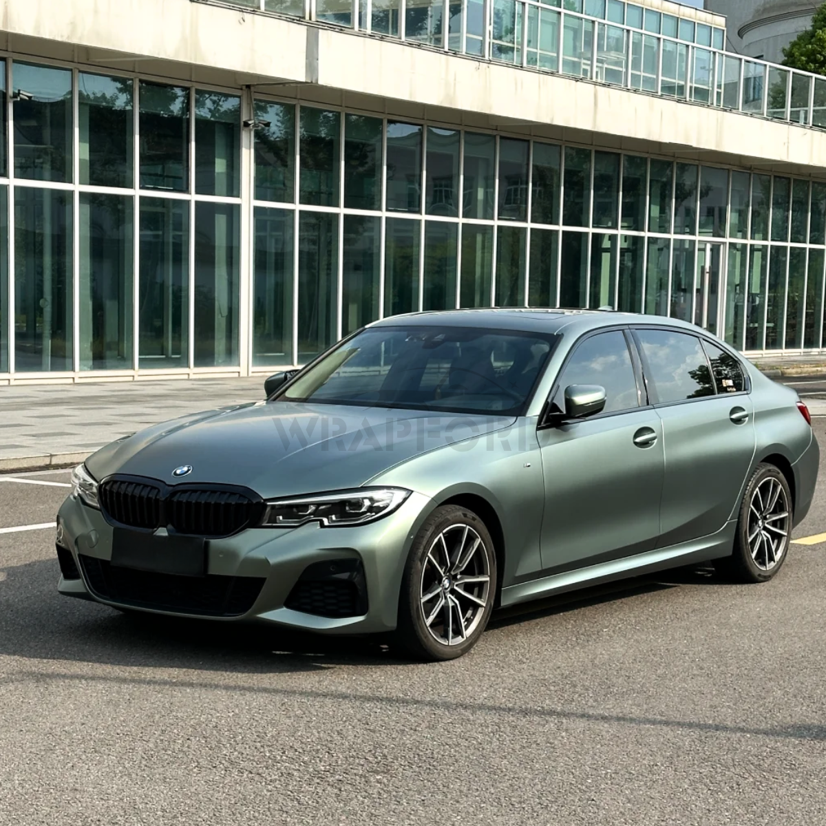 Matte Metallic Greyish Green Vinyl Wrap