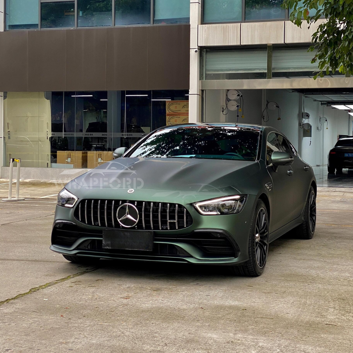 Matte British Green Vinyl Car Wrap