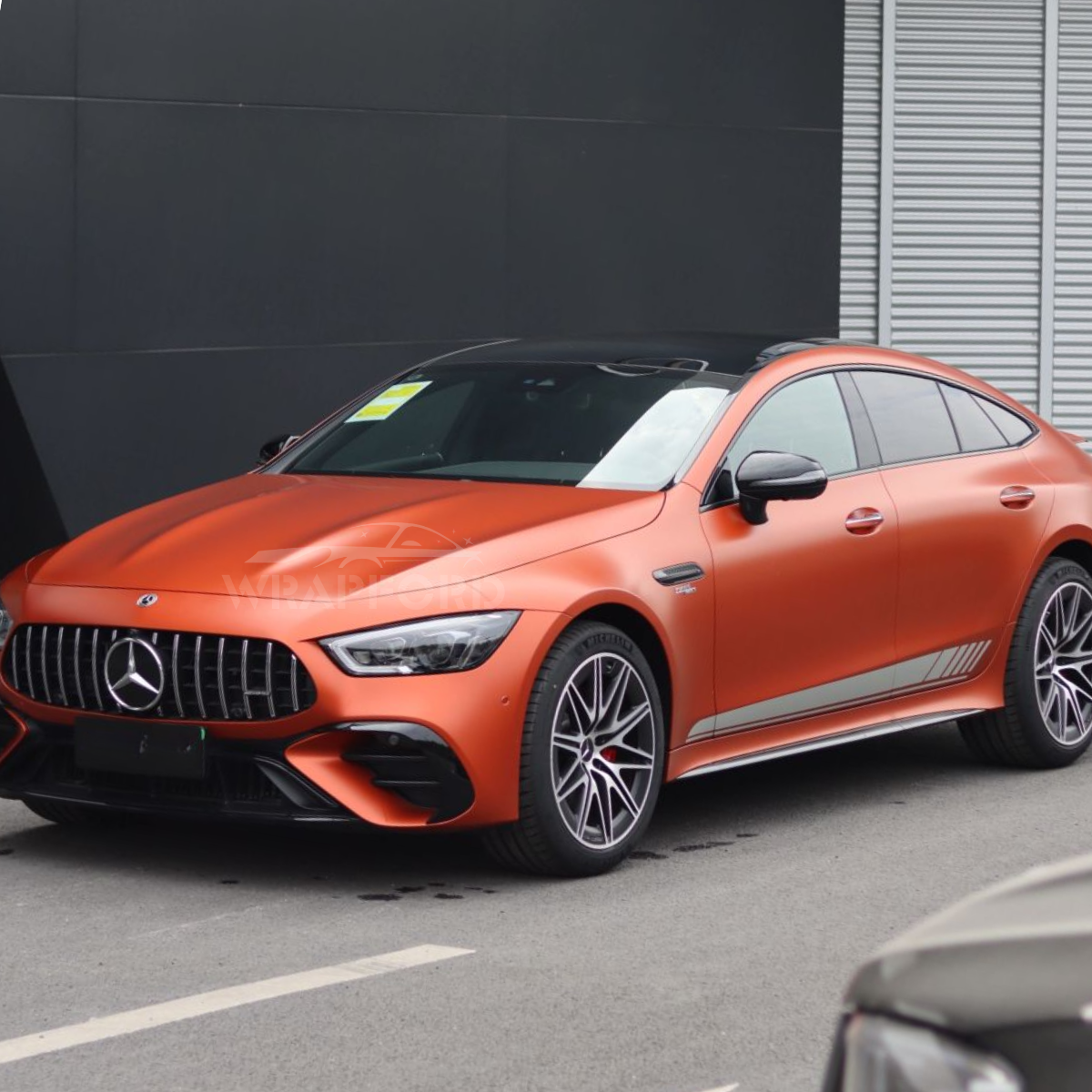 Matte Burnt Orange Car Vinyl Wrap